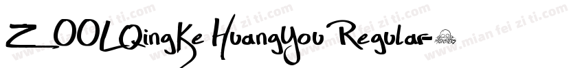 ZOOL QingKe HuangYou Regular字体转换